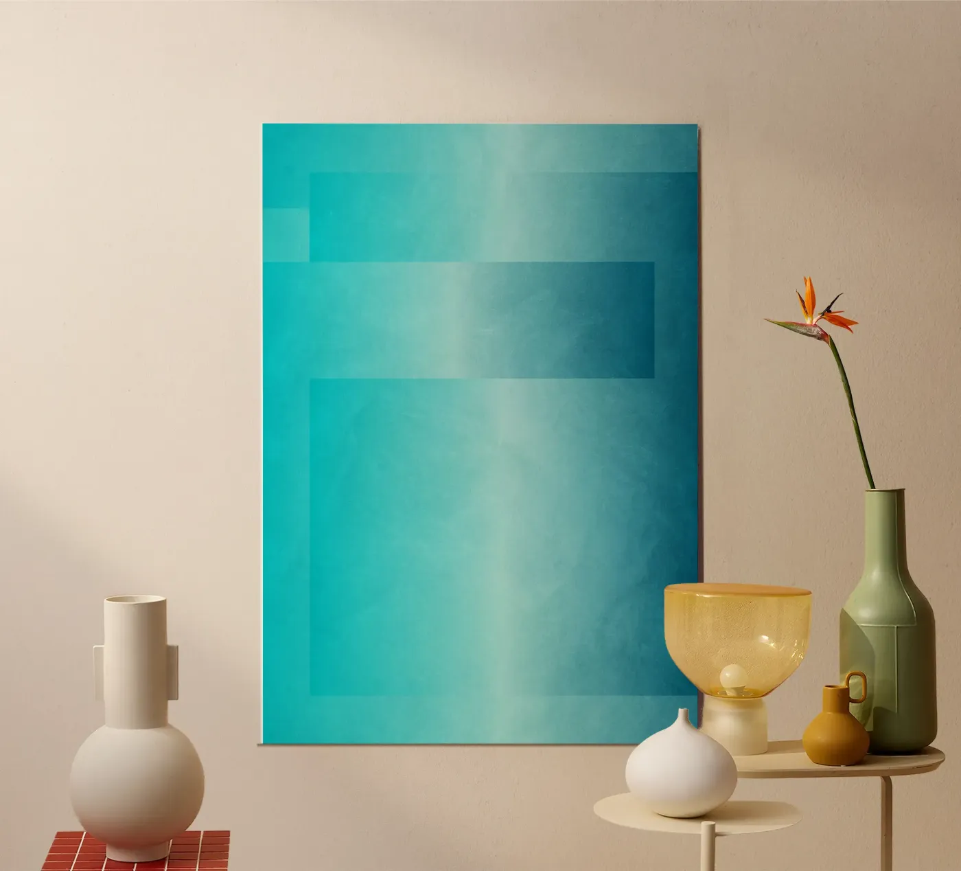 Blue Gradient poster by Dream In Colors