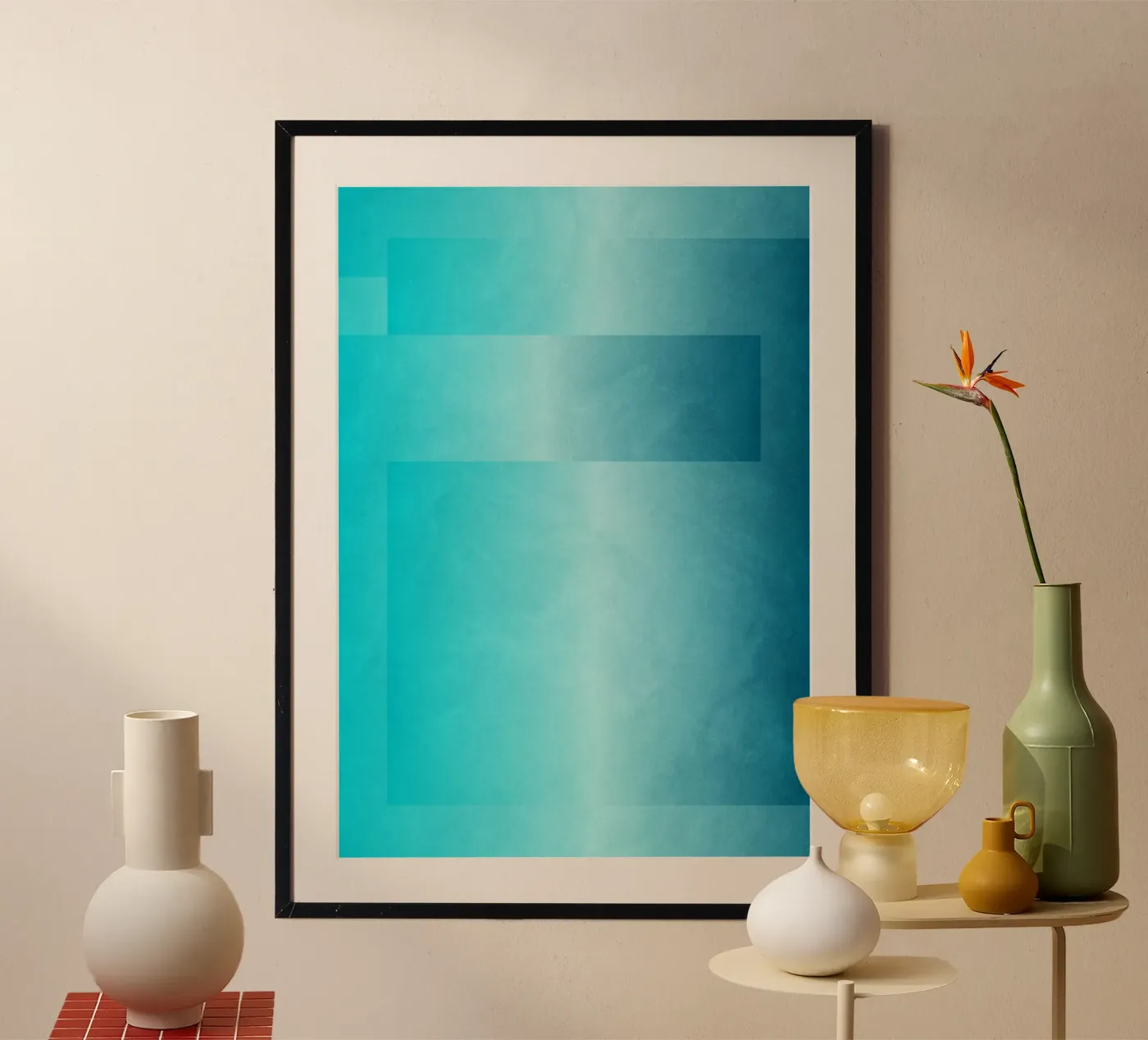 Blue Gradient poster by Dream In Colors