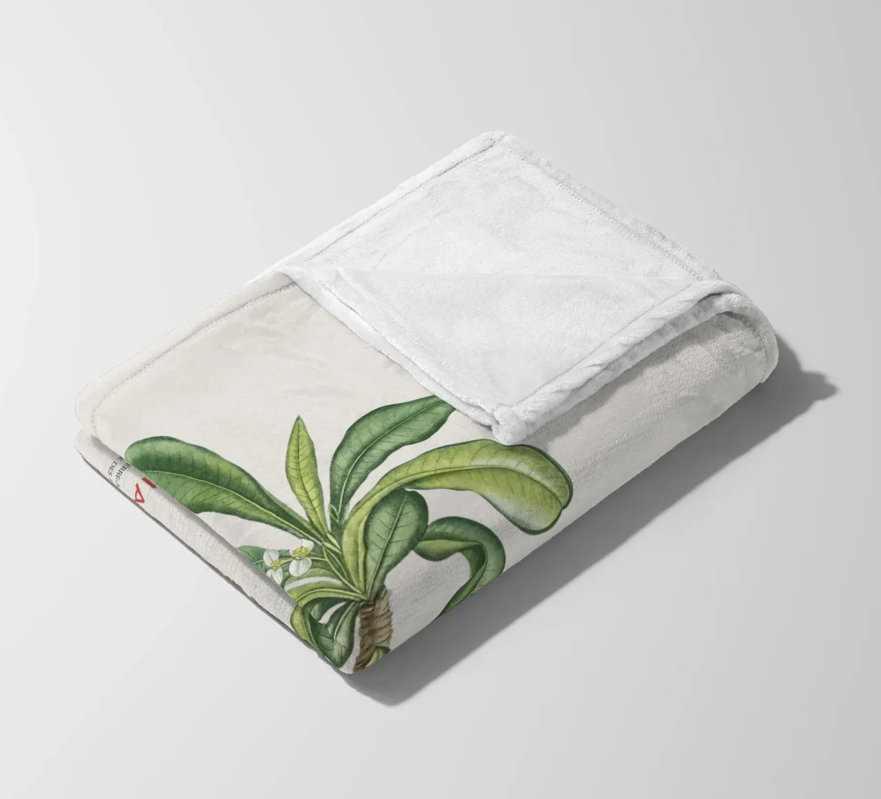 Randramboay oder Euphorbia Lophogona Fleecedecke von Vintagrafica