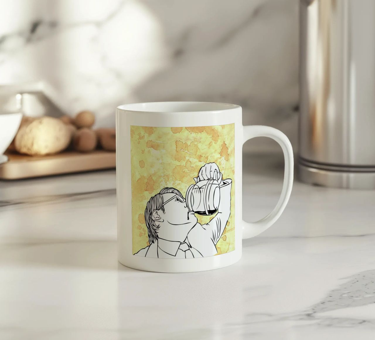Coffee Keramik Tasse von Linda van Bruggen