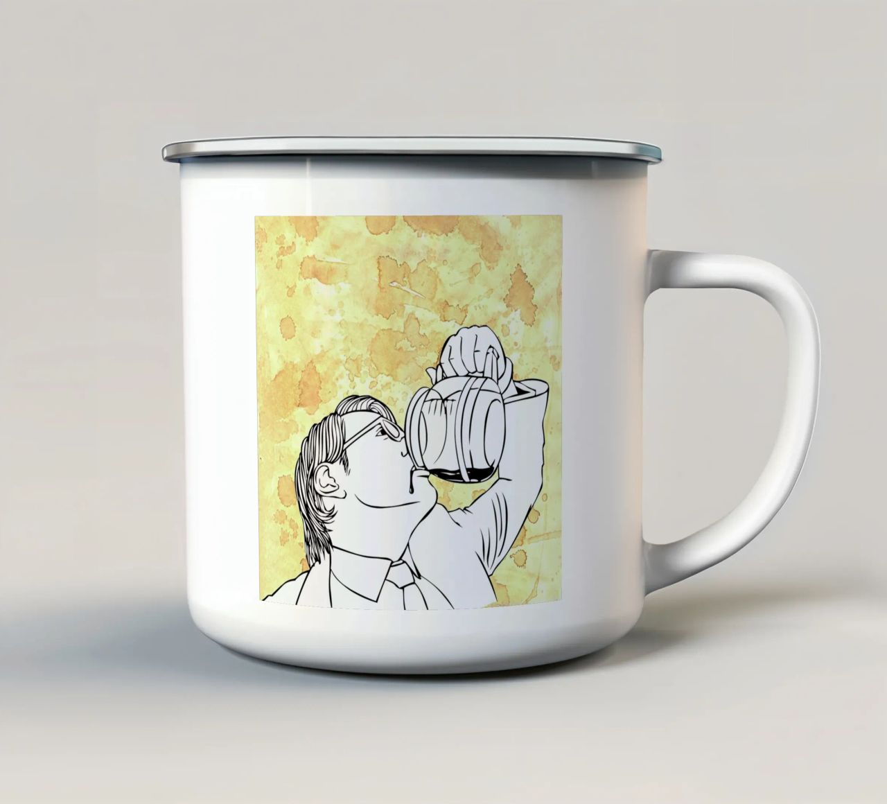 Coffee tazza in smalto da Linda van Bruggen