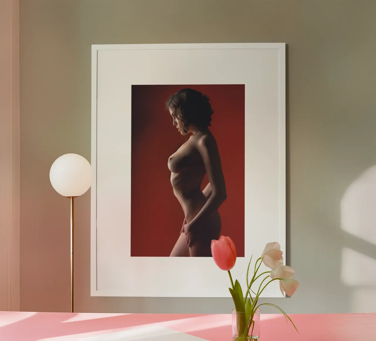Rosso nudo poster da Dave Hare Photography