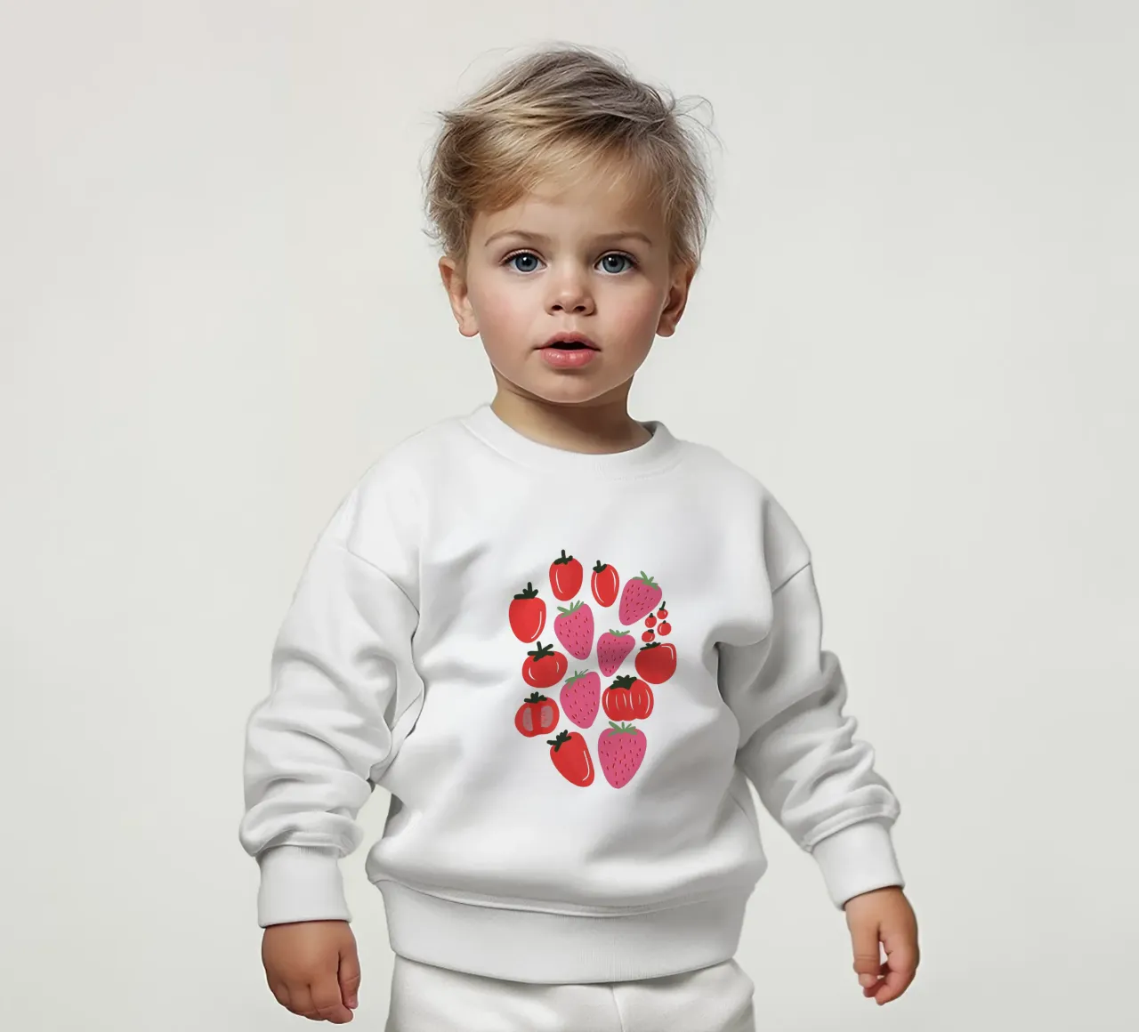 Tomatoes and Strawberries felpa neonato da anisillustration