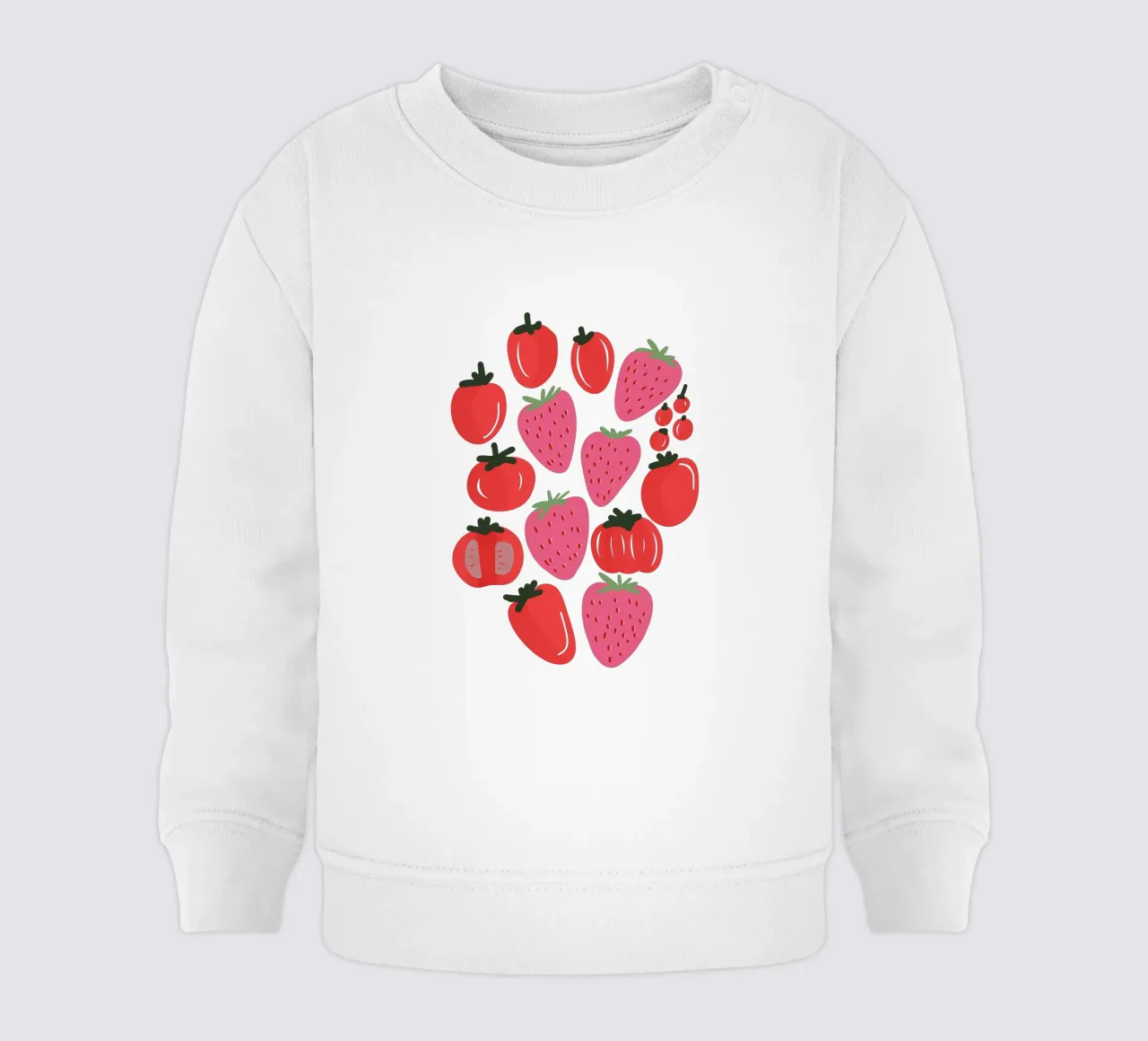 Tomatoes and Strawberries felpa neonato da anisillustration