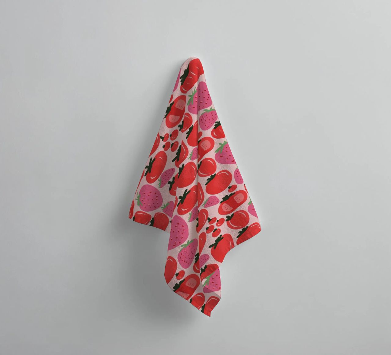 Tomatoes and Strawberries towel by anisillustration