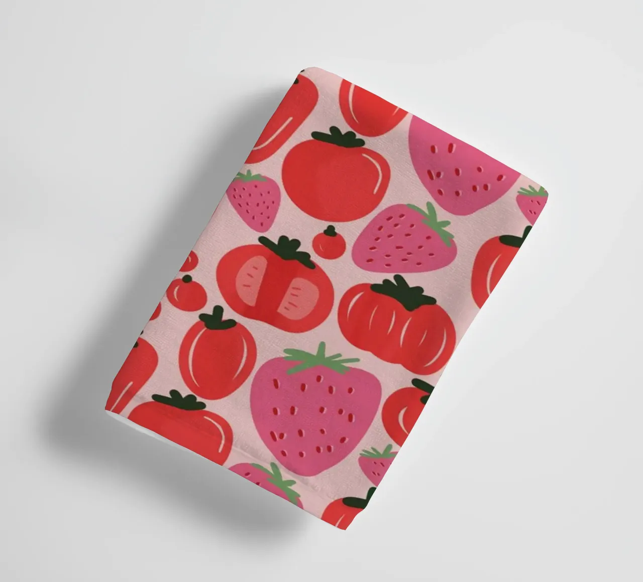 Tomatoes and Strawberries Handtuch von anisillustration