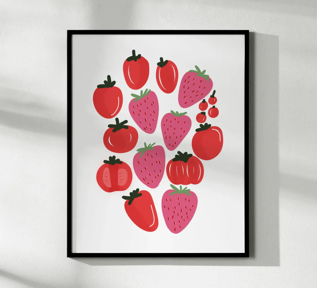 Tomatoes and Strawberries poster da anisillustration