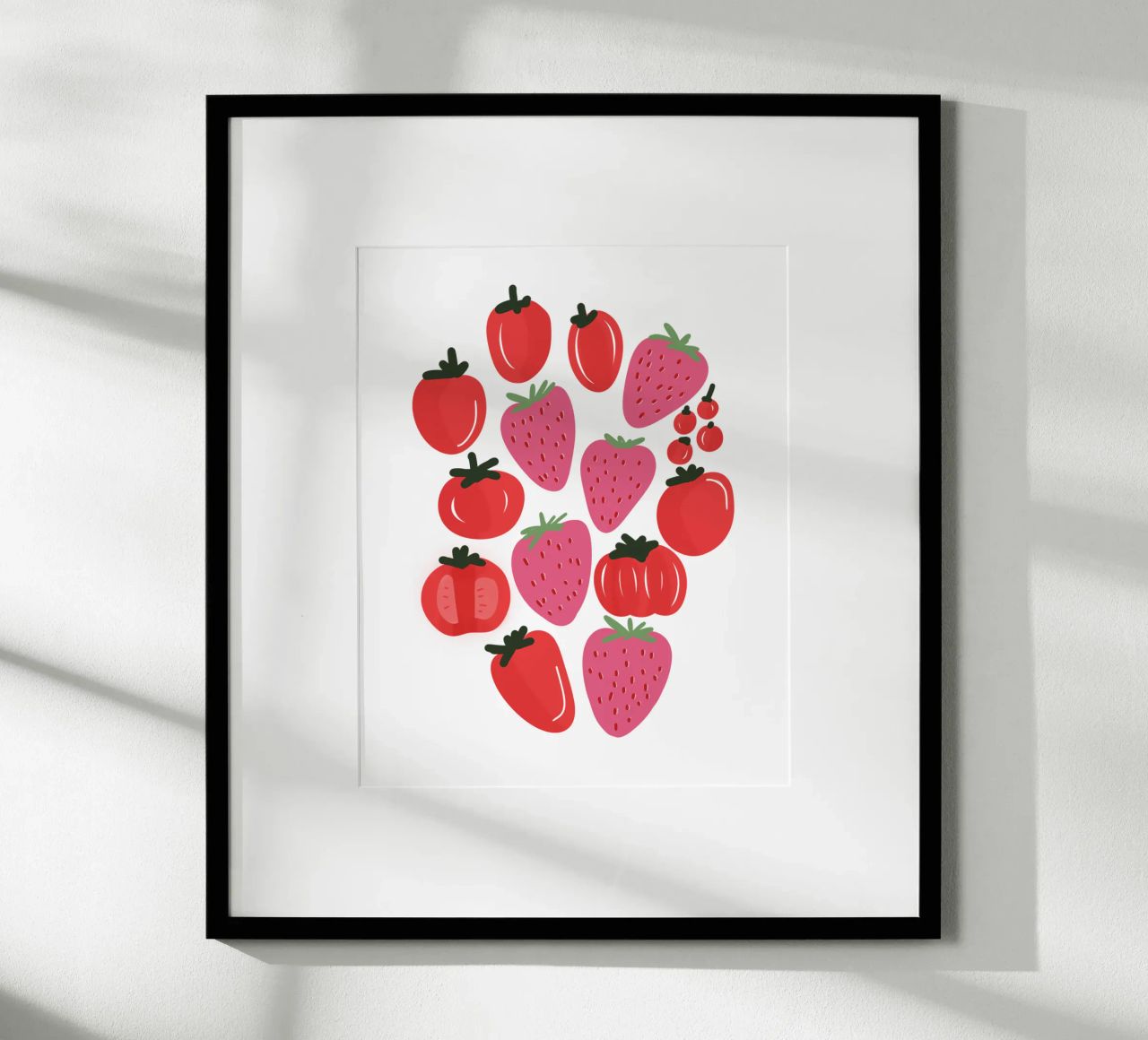 Tomatoes and Strawberries poster by anisillustration