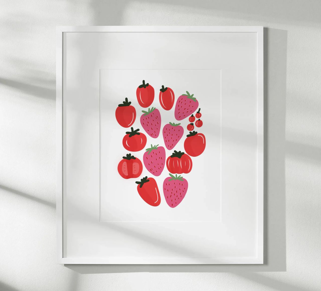 Tomatoes and Strawberries poster by anisillustration