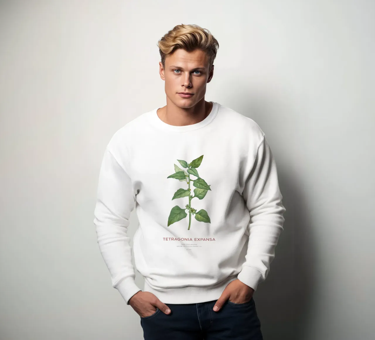 Neuseeländischer Spinat oder Tetragonia Expansa Sweatshirt von Vintagrafica