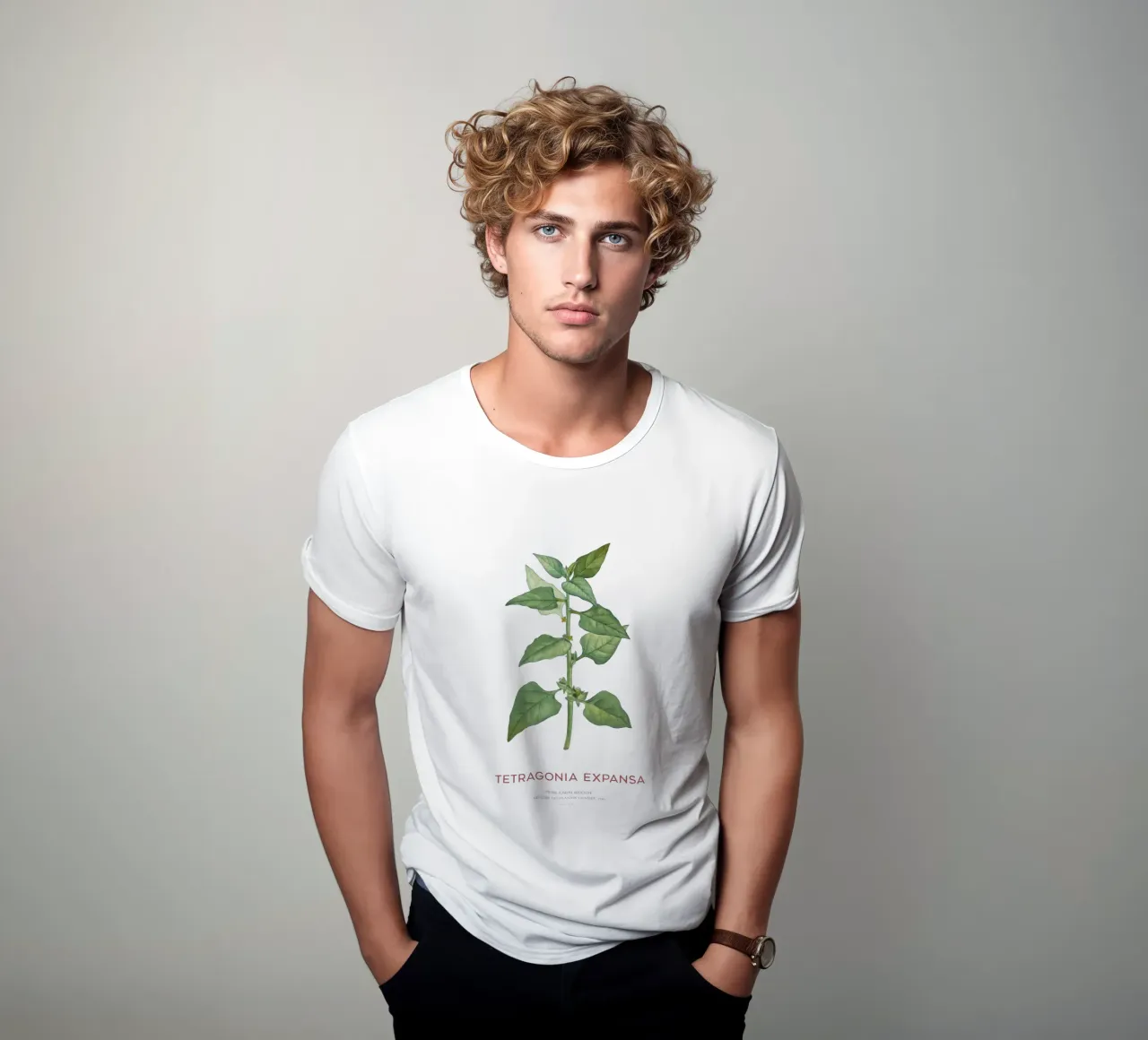 Neuseeländischer Spinat oder Tetragonia Expansa T-Shirt von Vintagrafica
