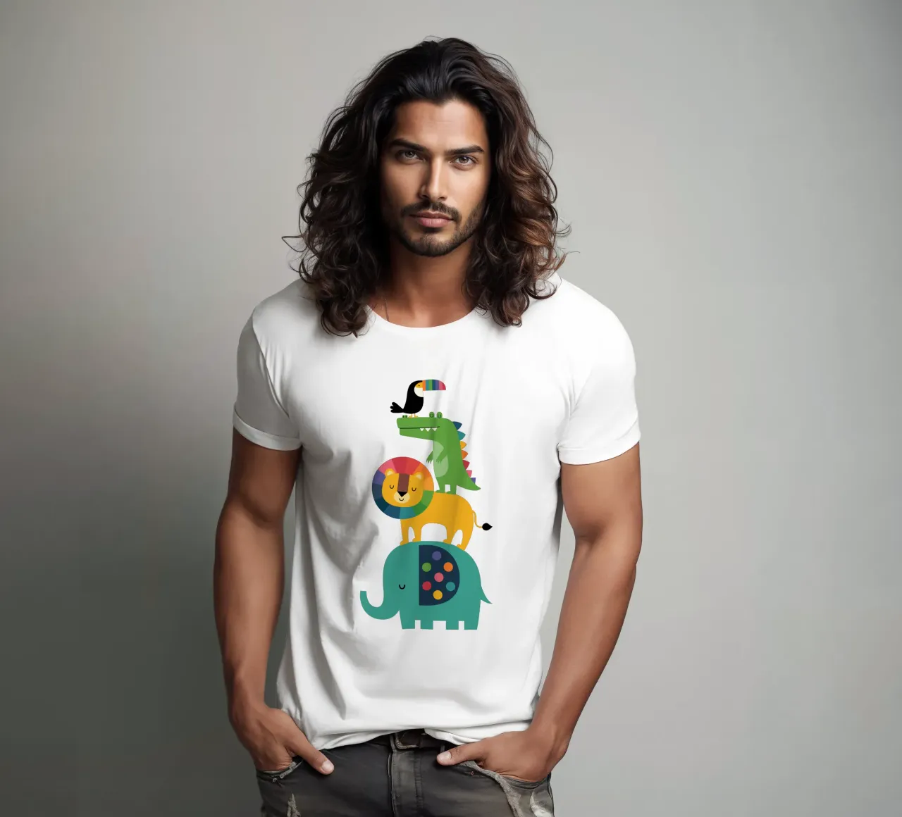 Safari arcobaleno t-shirt da Andy Westface