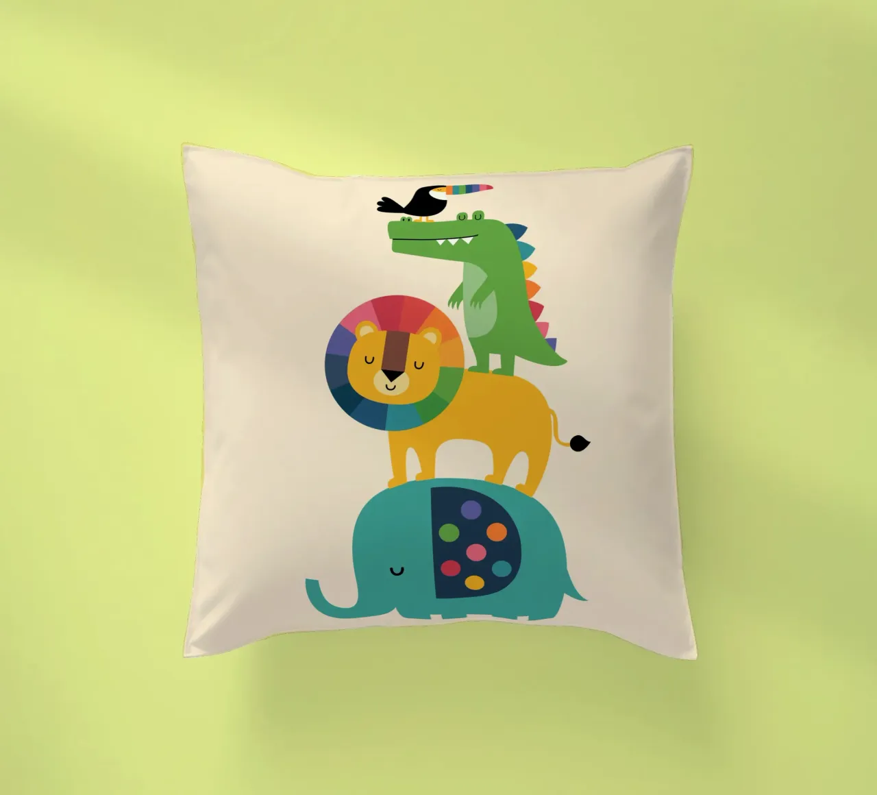 Safari arcobaleno cuscino da Andy Westface
