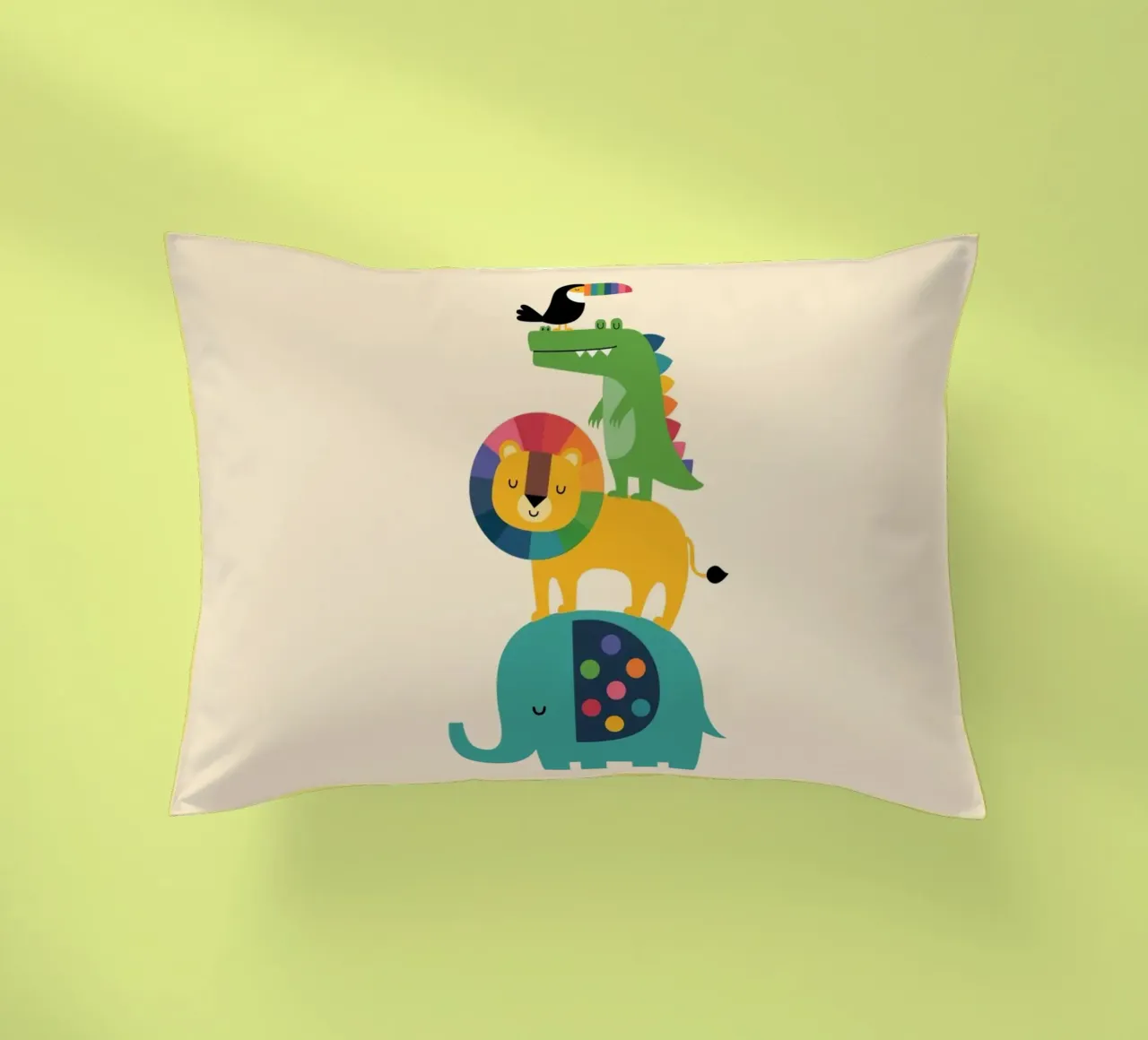 Safari arcobaleno cuscino da Andy Westface