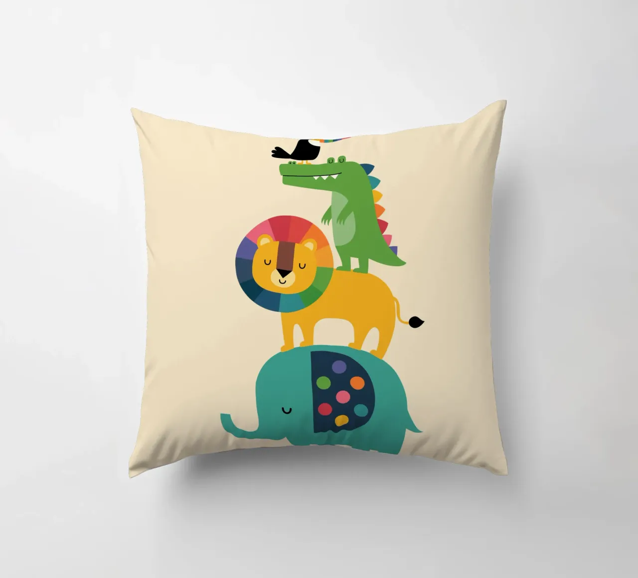 Safari arcobaleno cuscino da Andy Westface