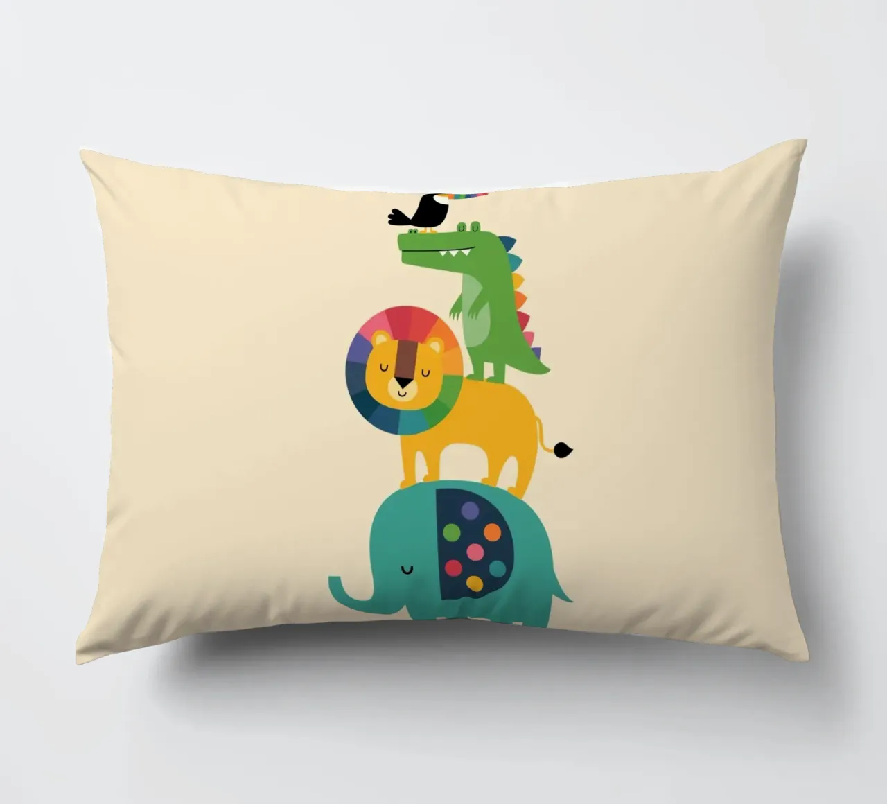 Safari arcobaleno cuscino da Andy Westface