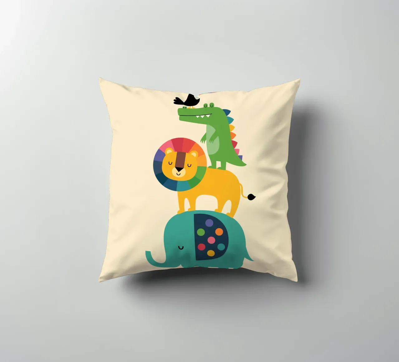 Safari arcobaleno cuscino da Andy Westface