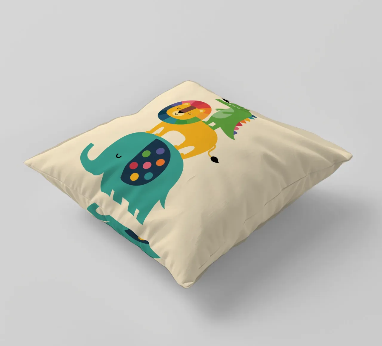 Safari arcobaleno cuscino da Andy Westface