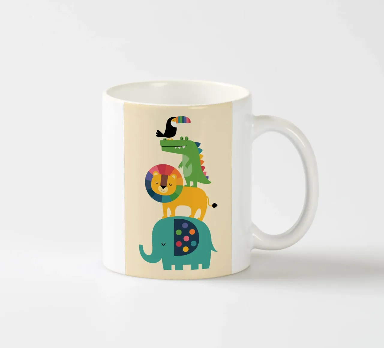 Safari arcobaleno tazza in ceramica da Andy Westface