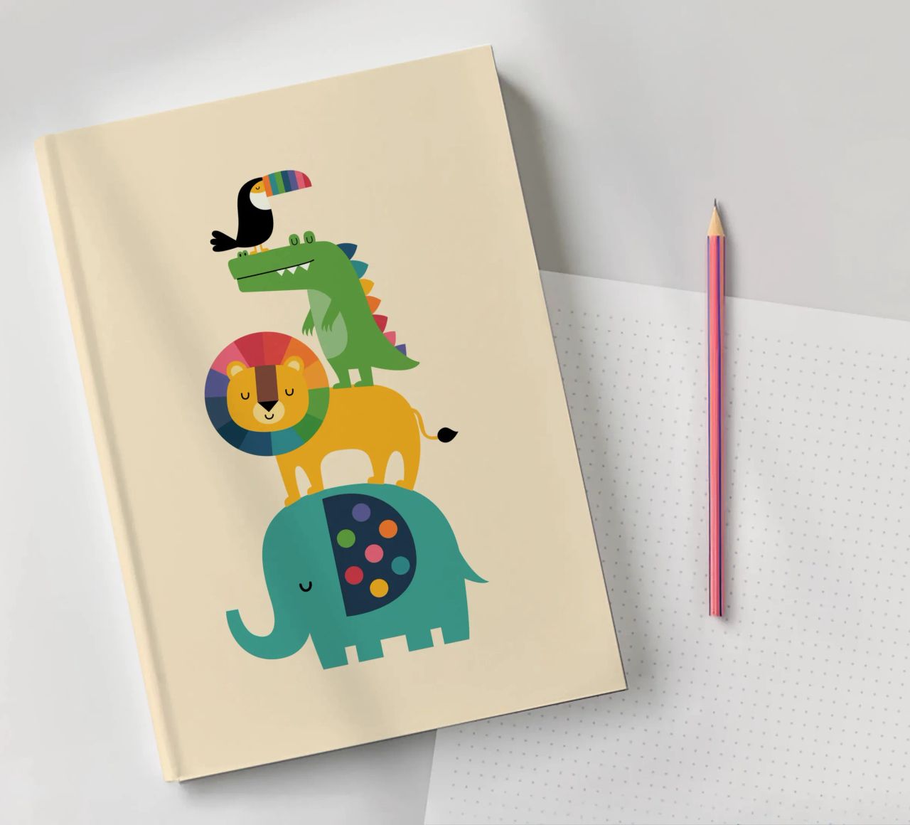 Rainbow Safari notebook by Andy Westface
