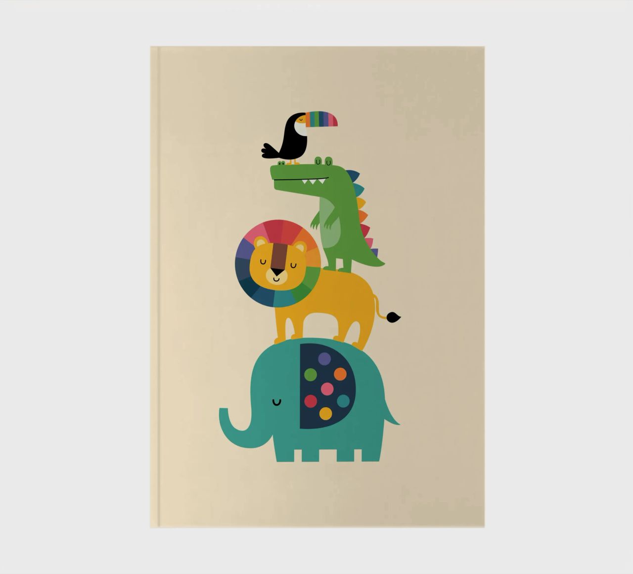 Rainbow Safari notebook by Andy Westface