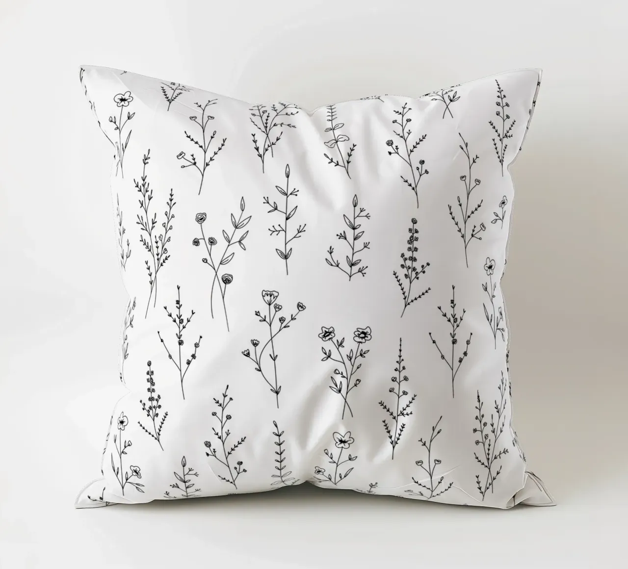 New Wildflowers Pattern decorative cushion by anisillustration