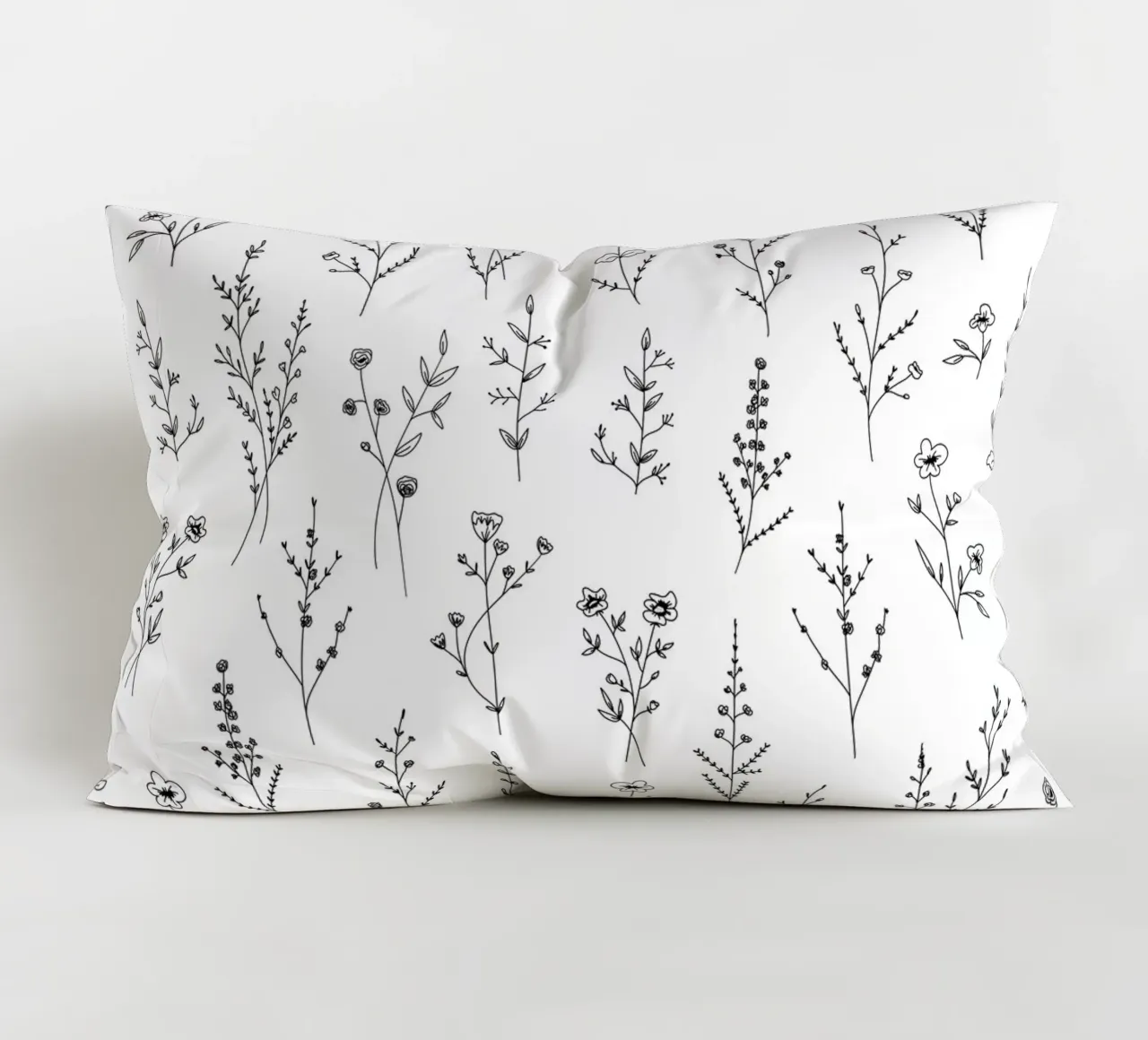 New Wildflowers Pattern decorative cushion by anisillustration