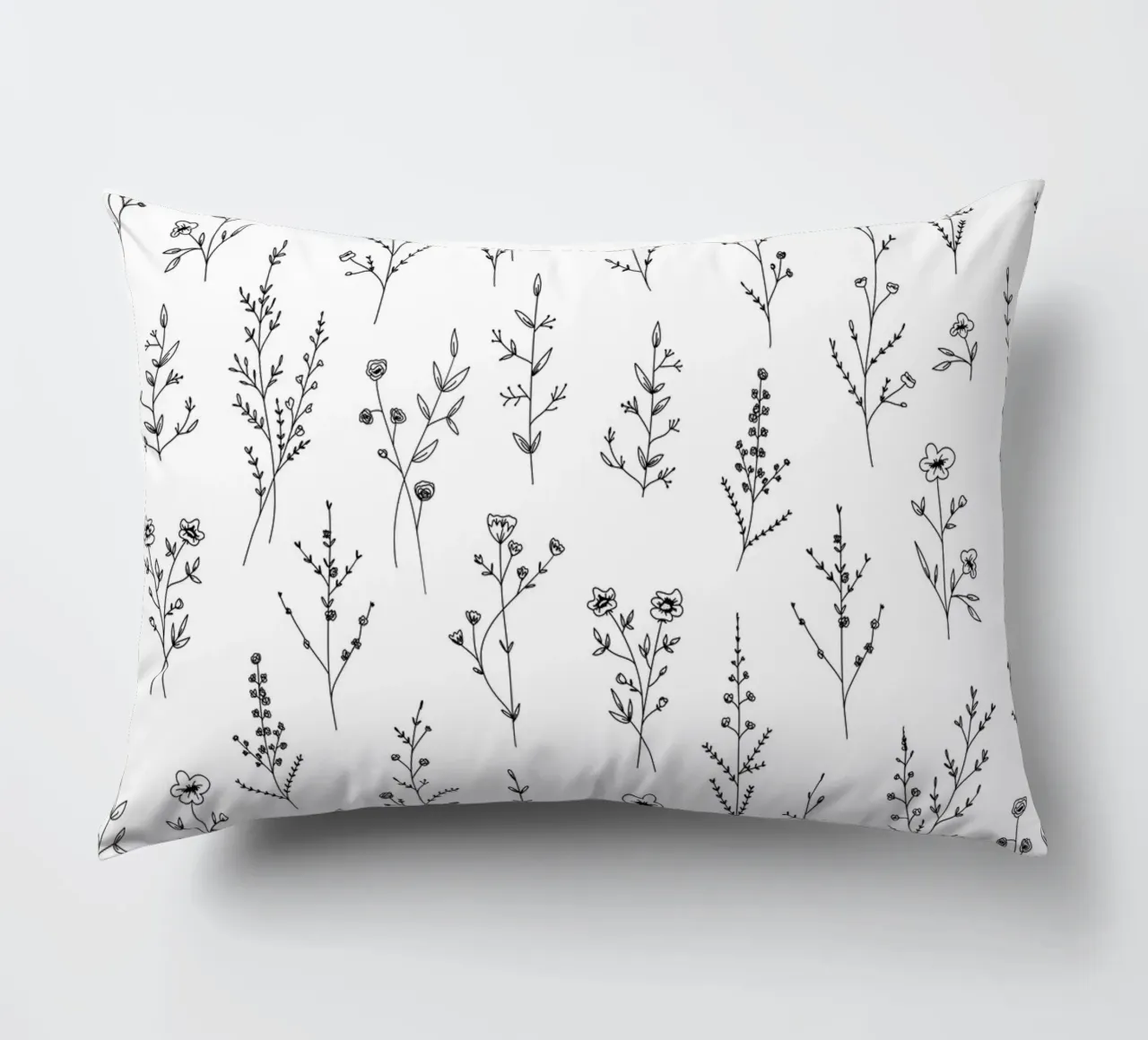 New Wildflowers Pattern decorative cushion by anisillustration