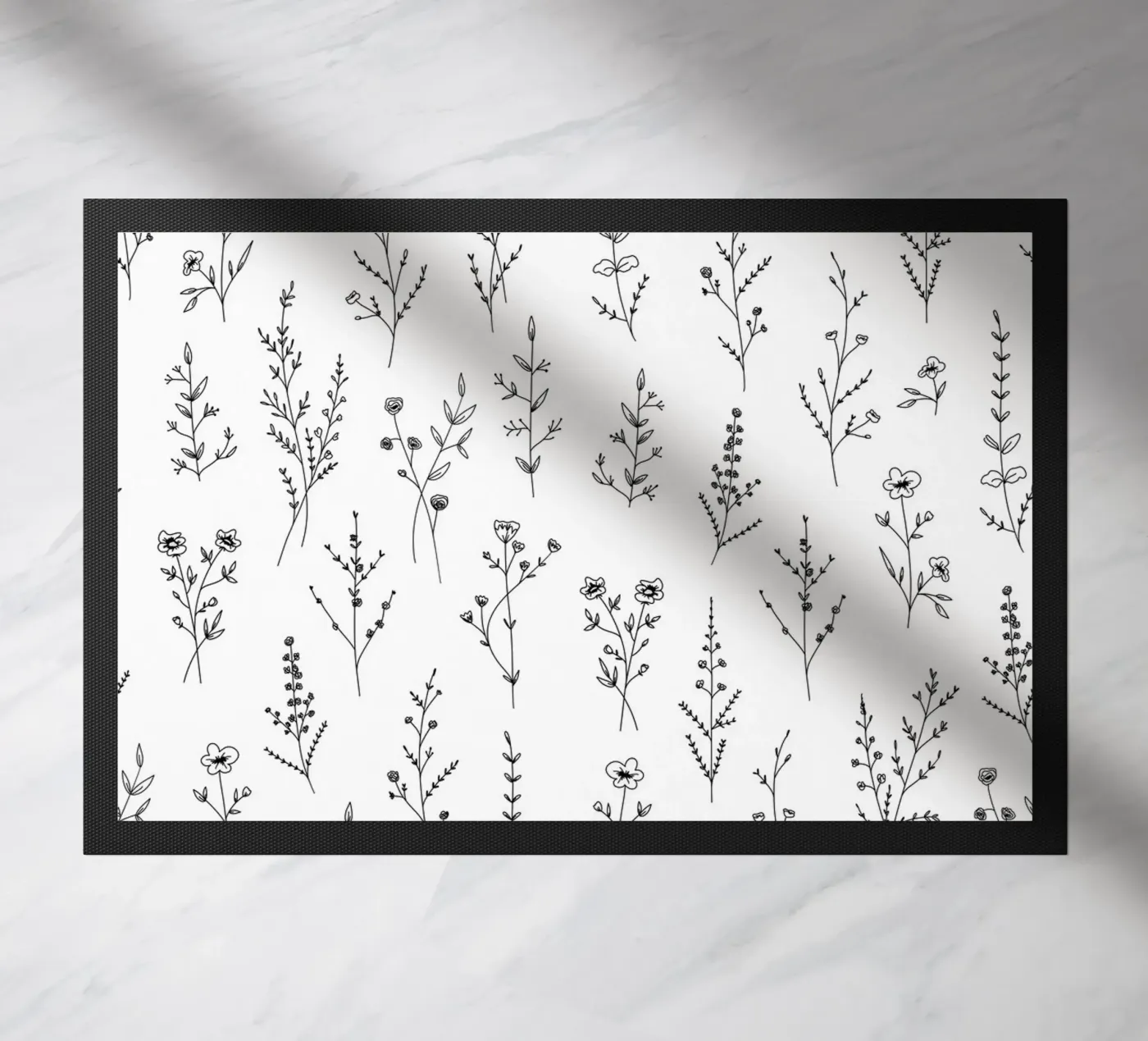 New Wildflowers Pattern deurmat van anisillustration