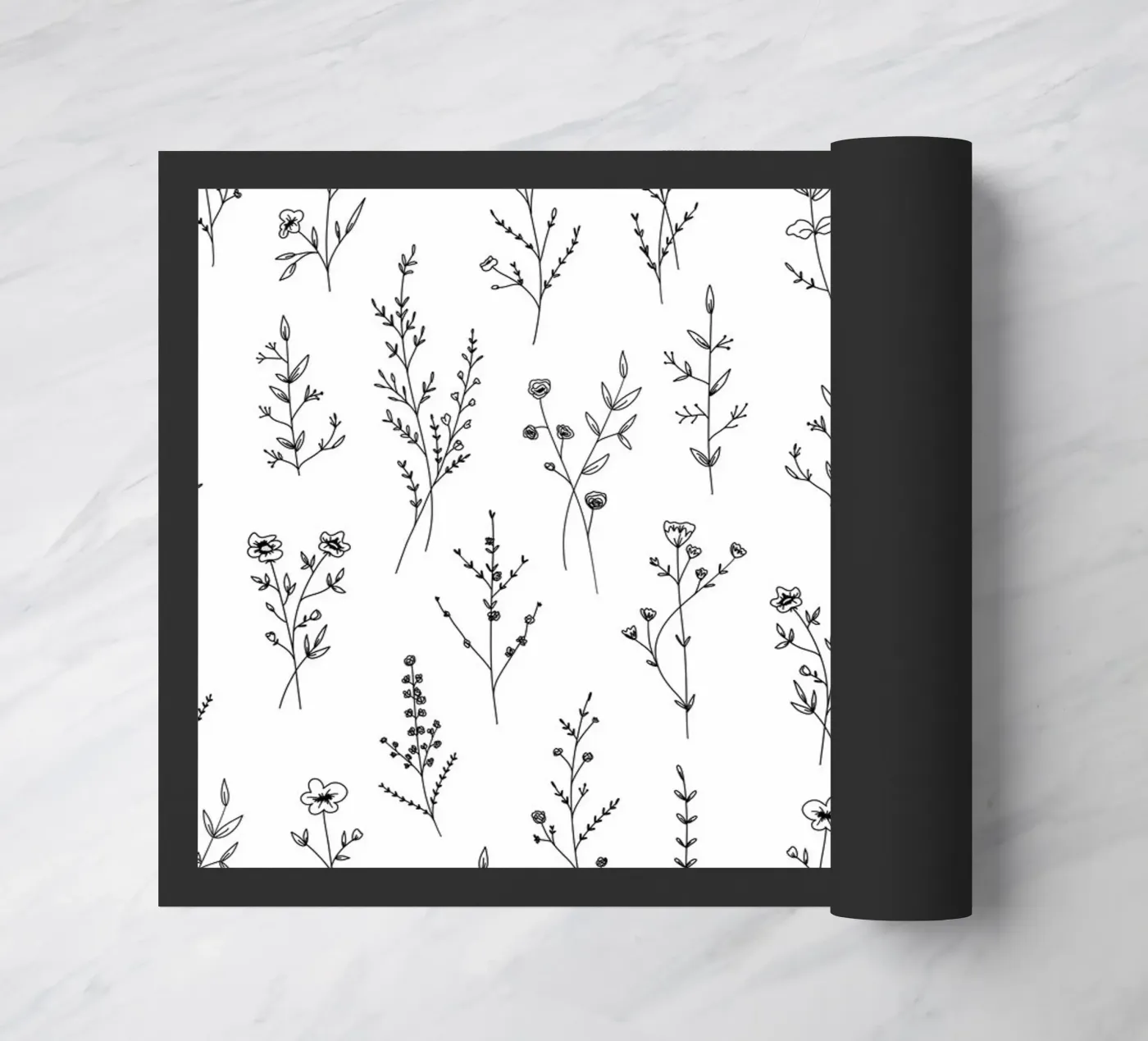 New Wildflowers Pattern deurmat van anisillustration