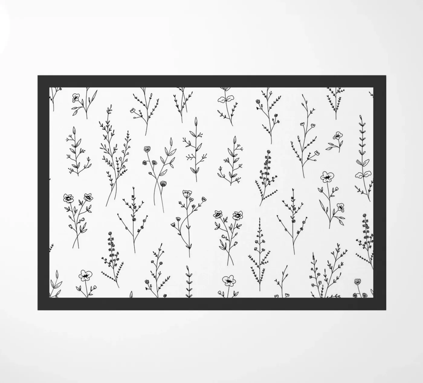 New Wildflowers Pattern deurmat van anisillustration
