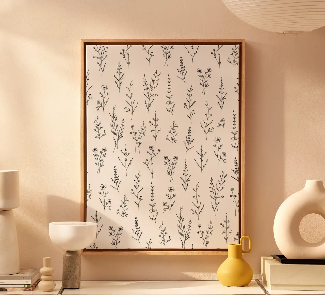 New Wildflowers Pattern canvas by anisillustration
