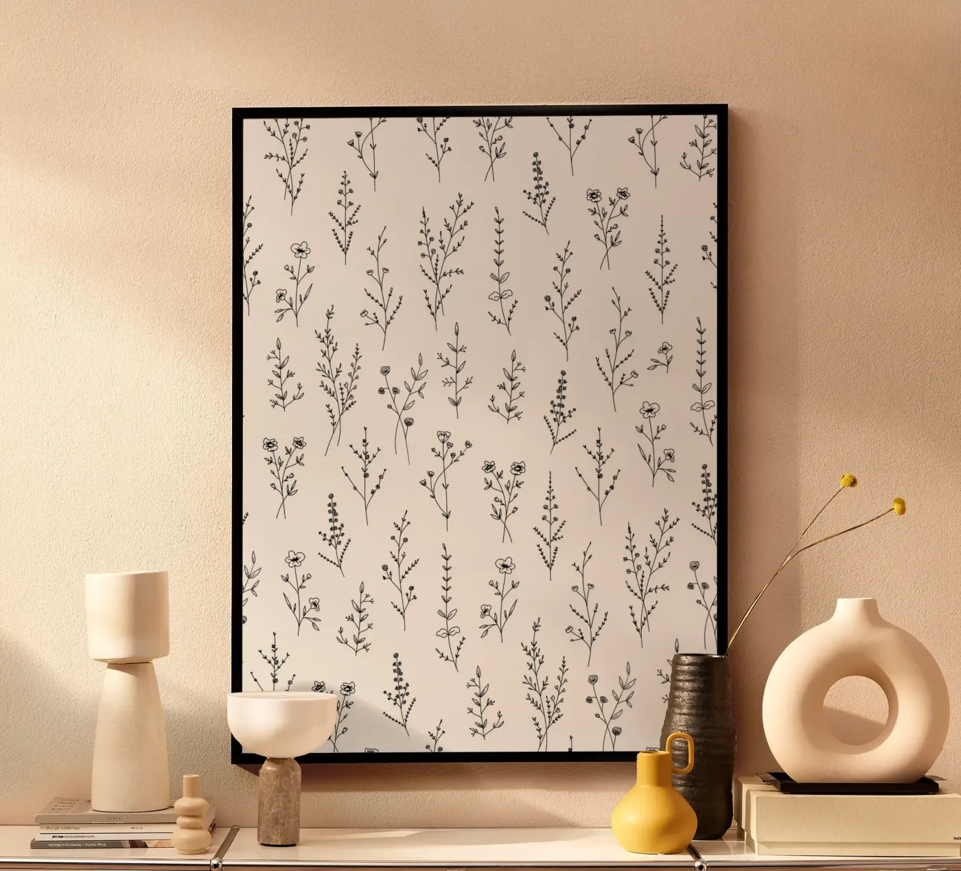New Wildflowers Pattern poster da anisillustration