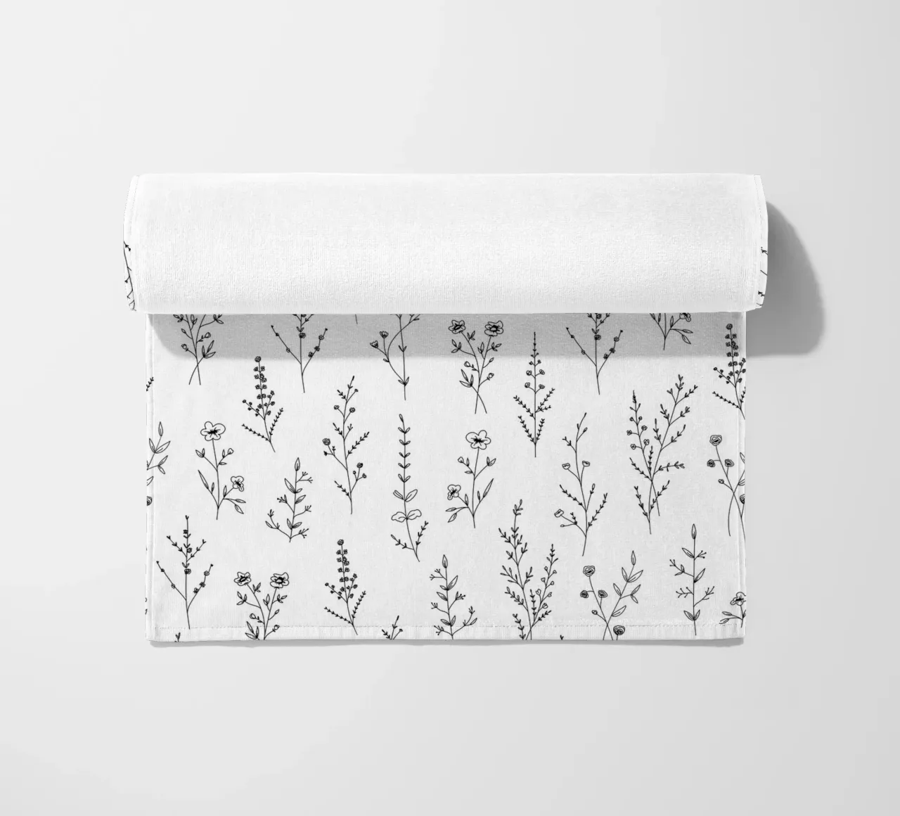New Wildflowers Pattern beach towel by anisillustration