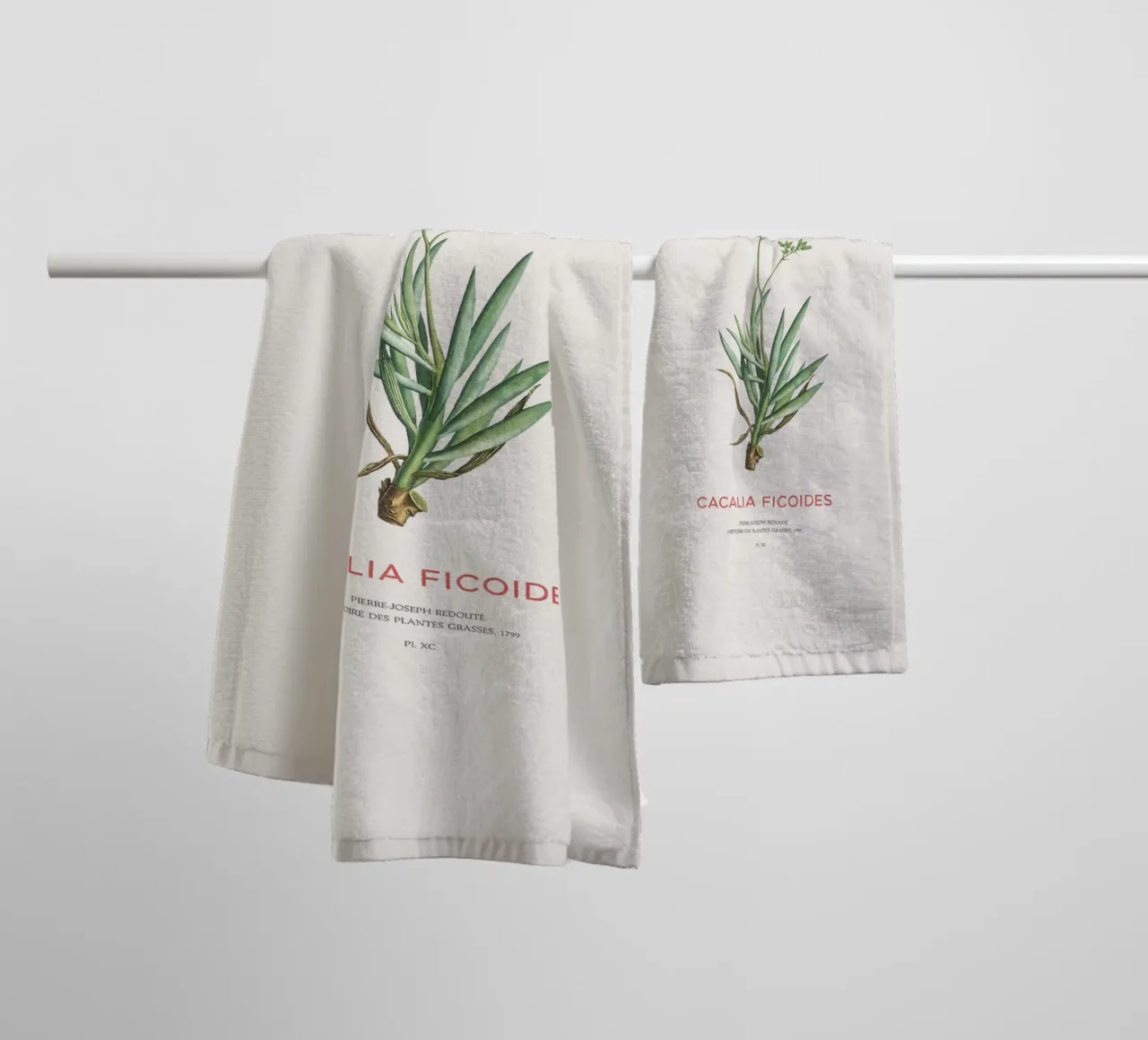 Monte Everest Senecio o Cacalia ficoides asciugamano da bagno da Vintagrafica