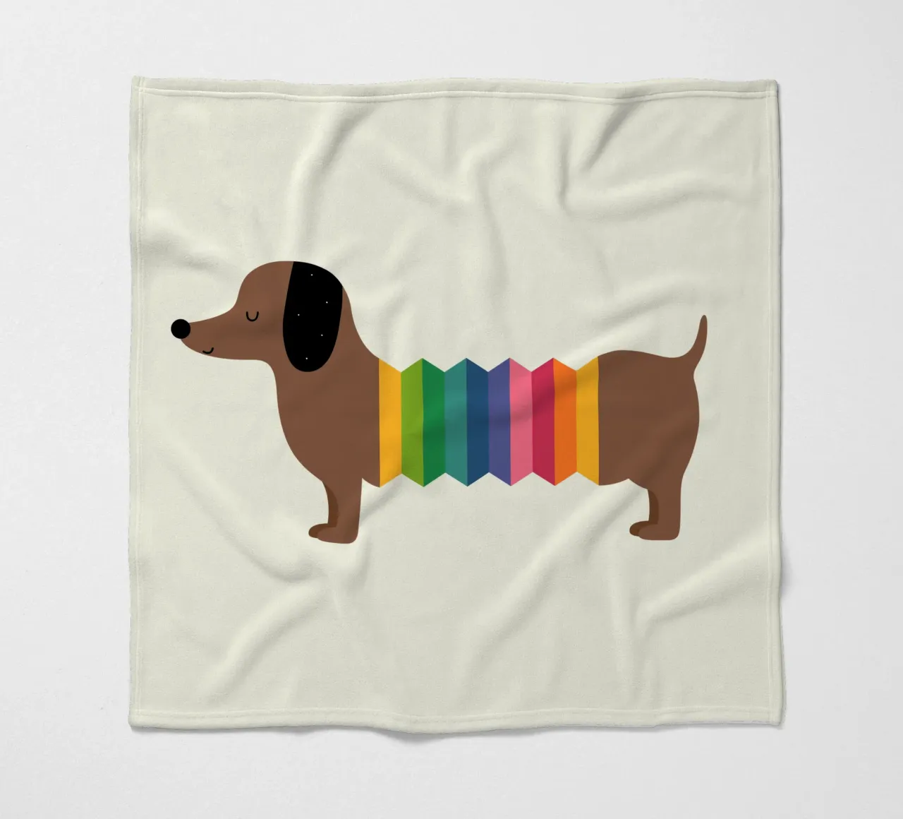 Arcobaleno Dooooog coperta in pile da Andy Westface
