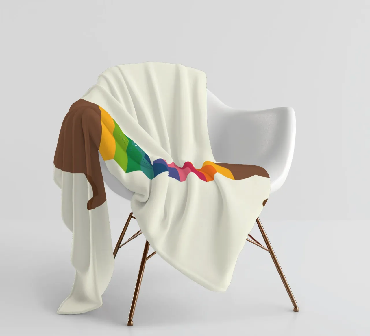 Arcobaleno Dooooog coperta in pile da Andy Westface