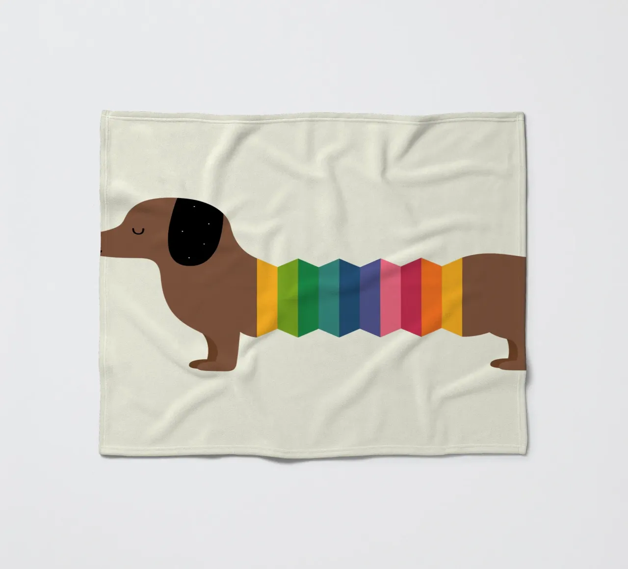 Arcobaleno Dooooog coperta in pile da Andy Westface