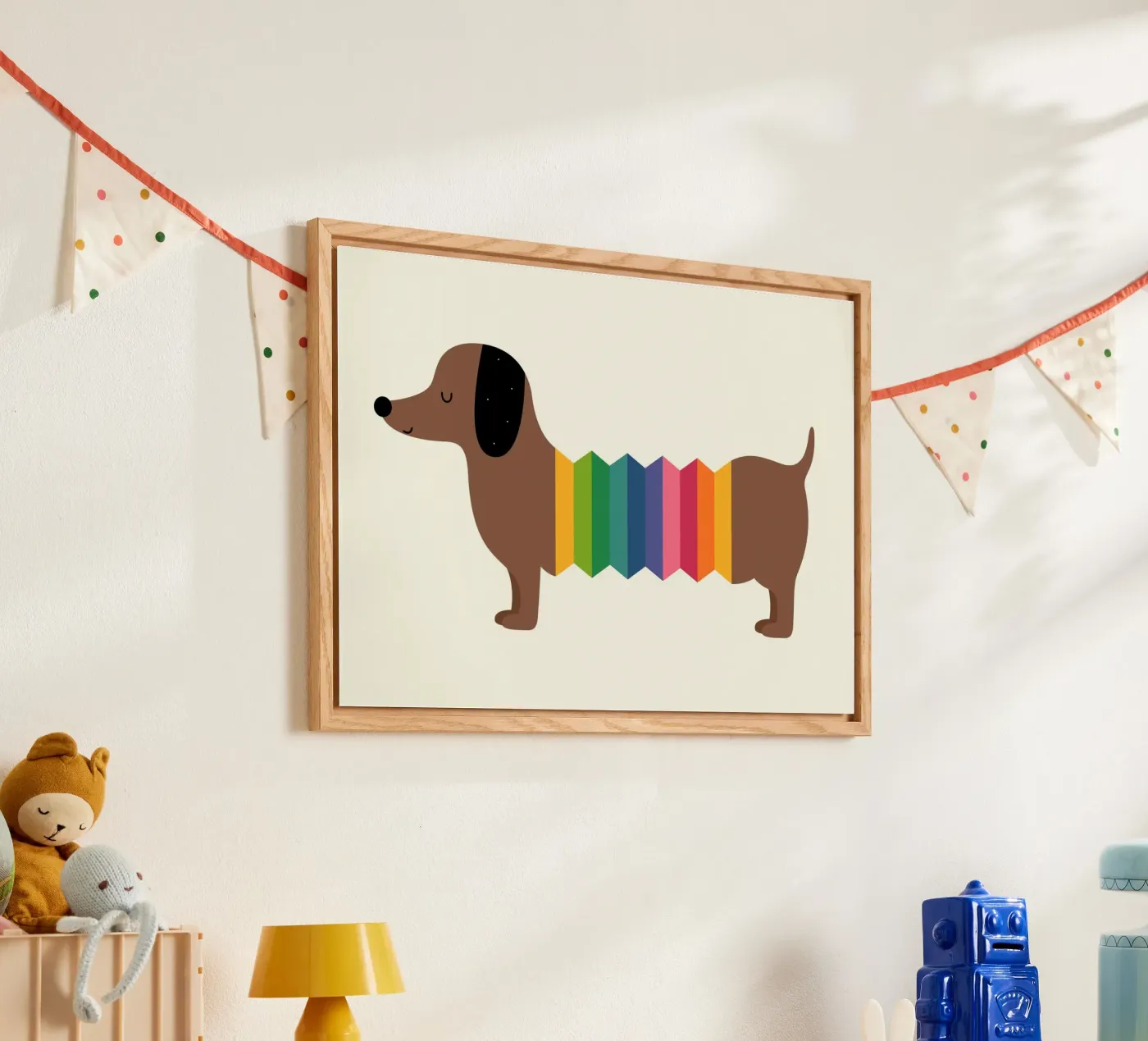 Regenbogen Dooooog Acryl-Glas von Andy Westface