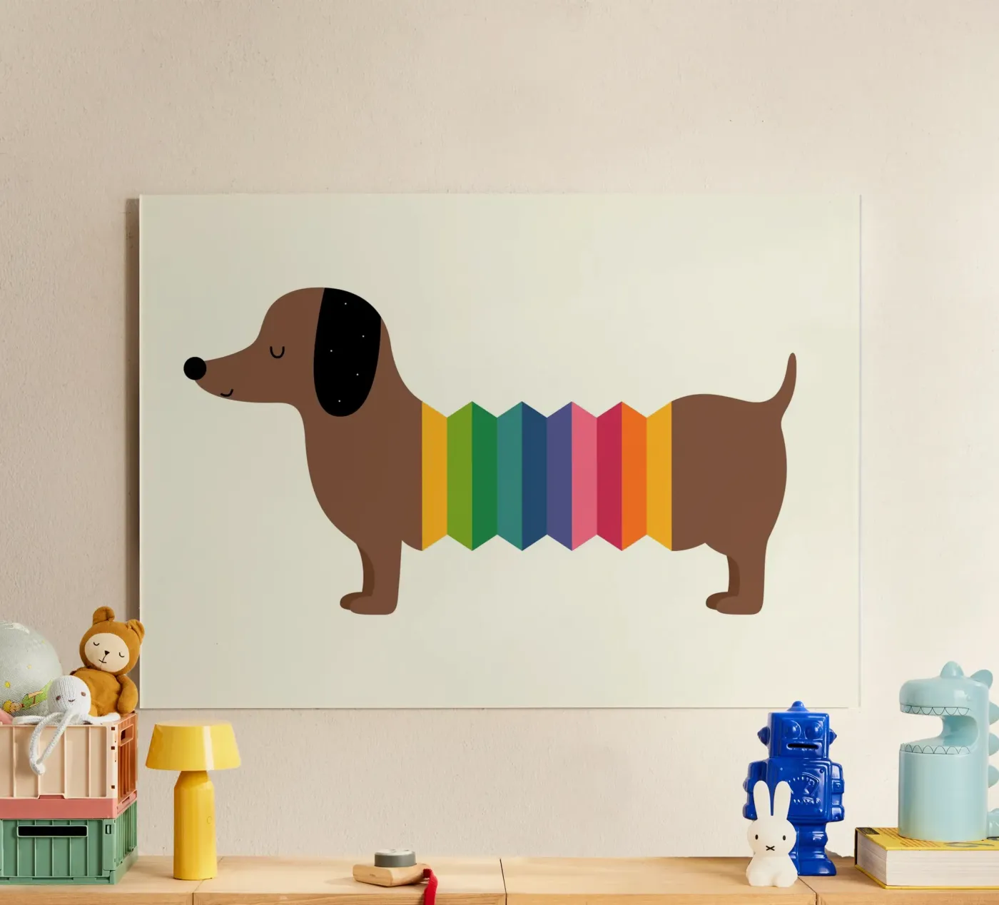 Arcobaleno Dooooog plexiglass da Andy Westface