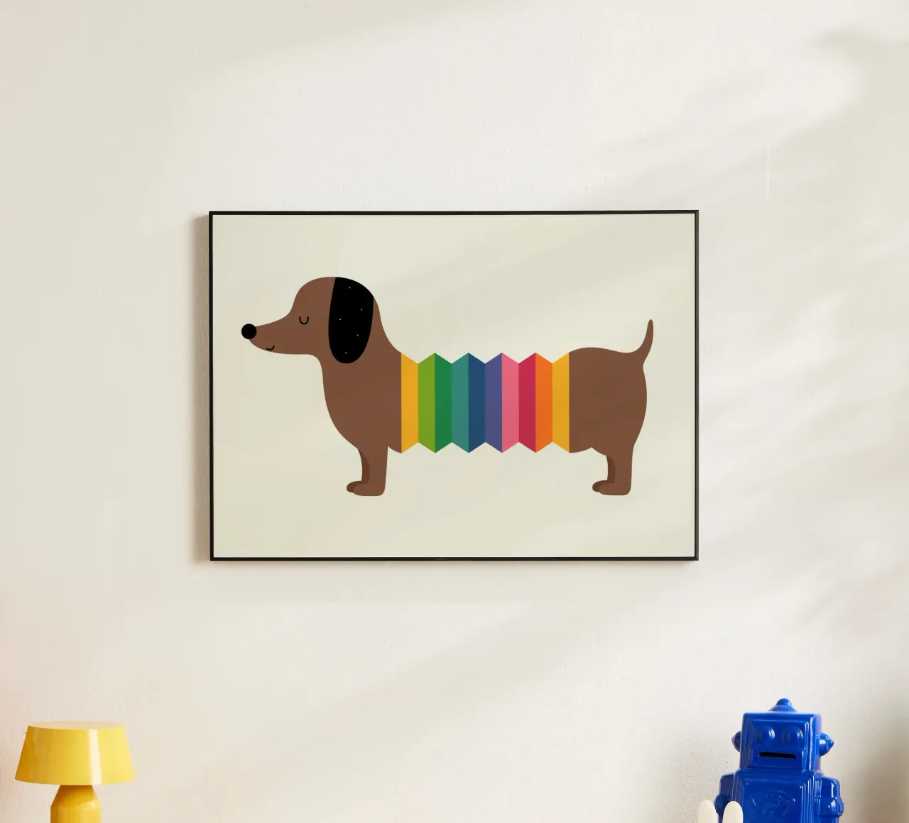 Arcobaleno Dooooog alluminio dibond da Andy Westface