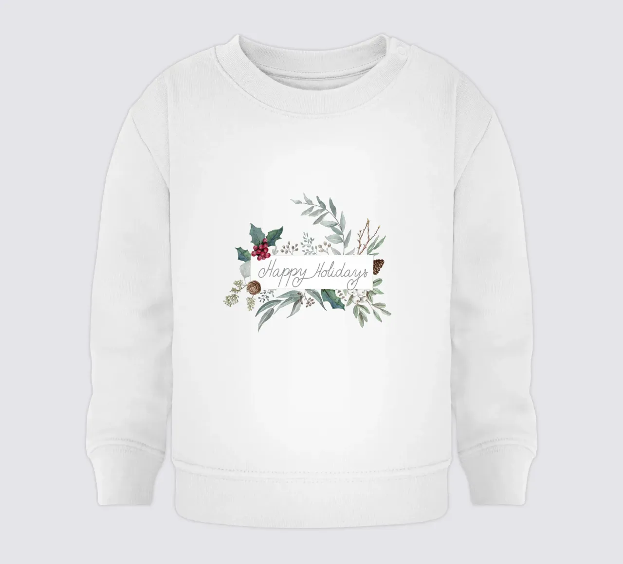 Holidays Botanical Pattern felpa neonato da anisillustration