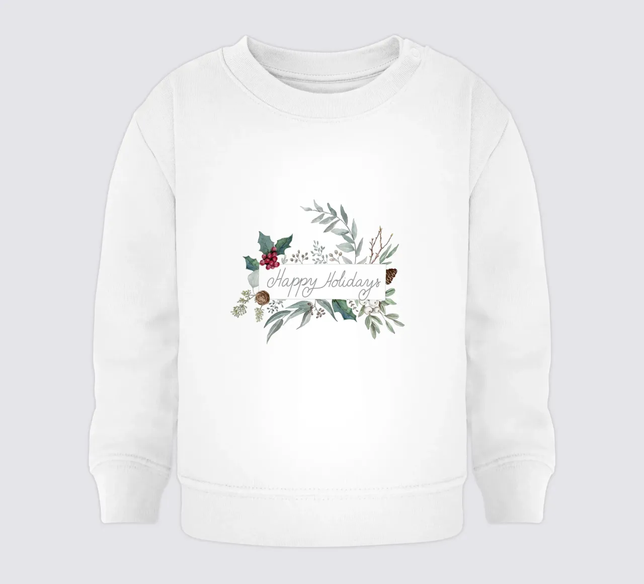 Holidays Botanical Pattern felpa neonato da anisillustration