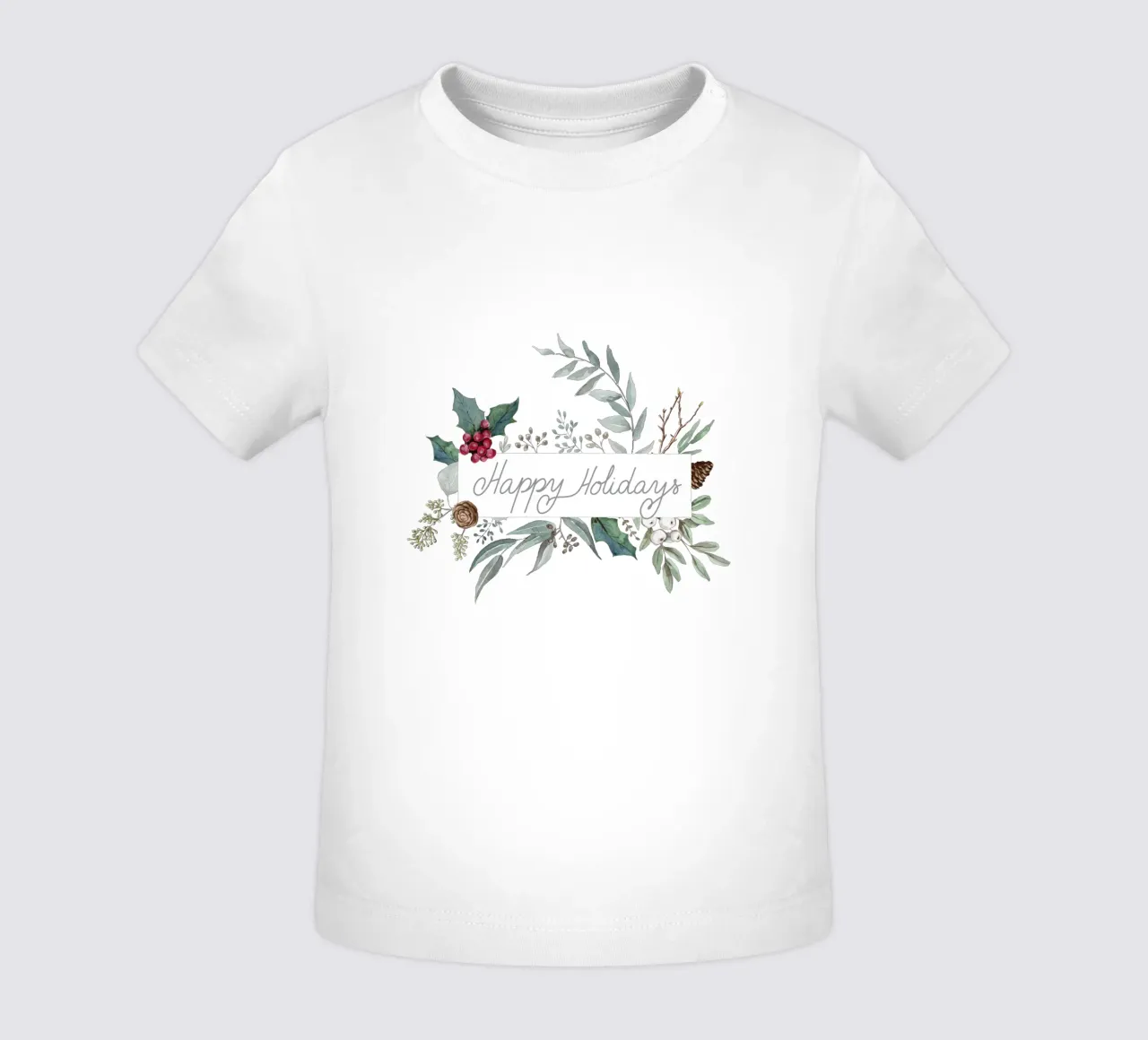 Holidays Botanical Pattern maglietta neonato da anisillustration