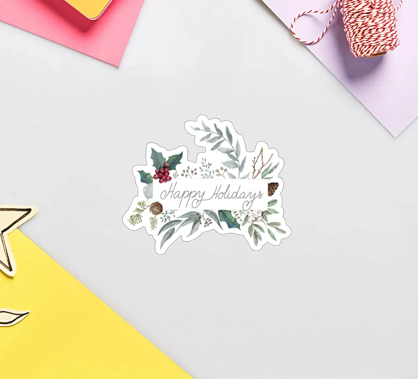 Holidays Botanical Pattern sticker van anisillustration