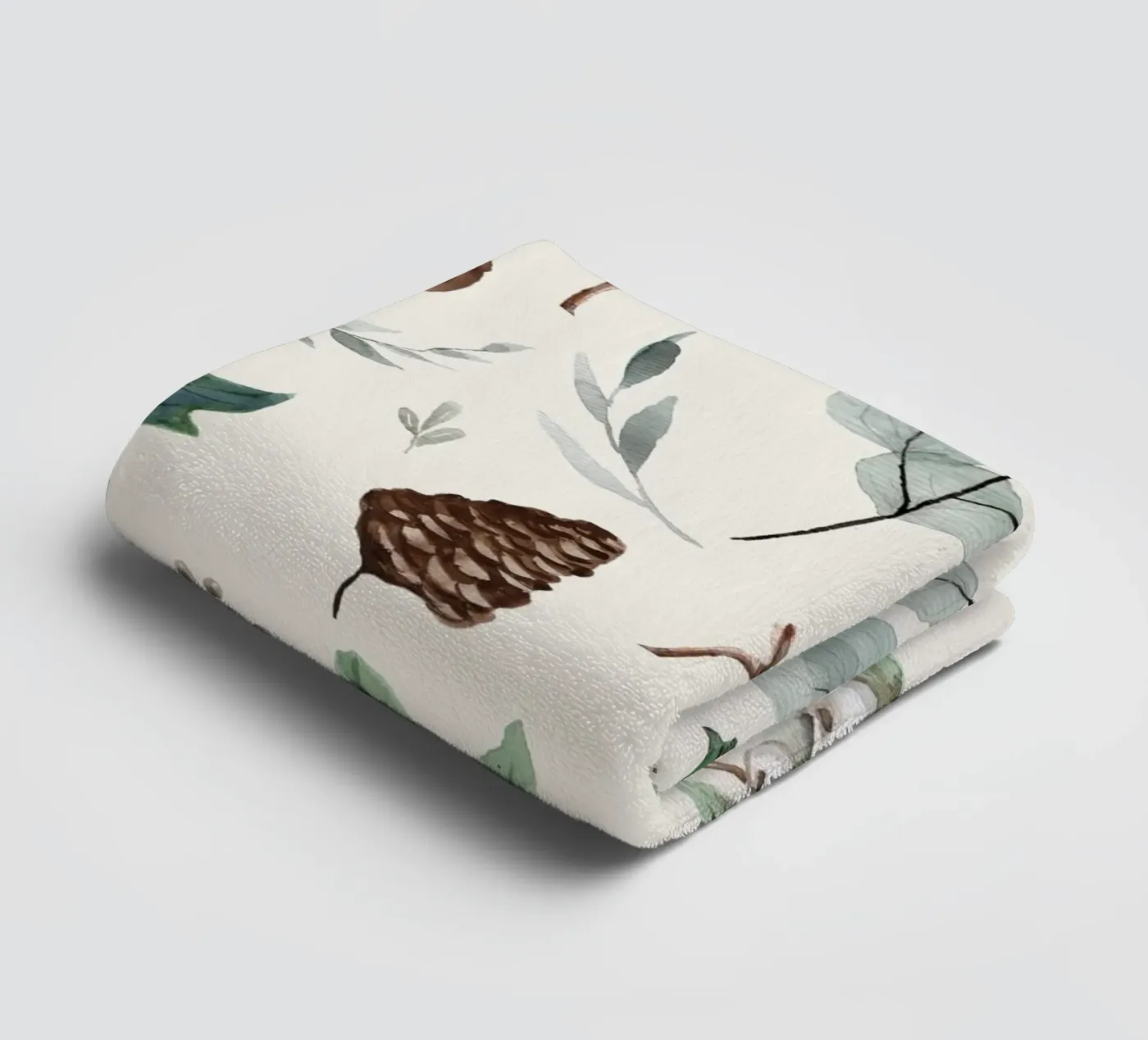 Holidays Botanical Pattern towel by anisillustration