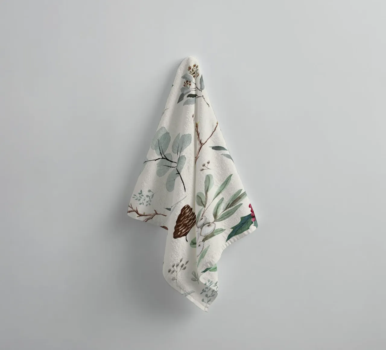 Holidays Botanical Pattern asciugamano da bagno da anisillustration