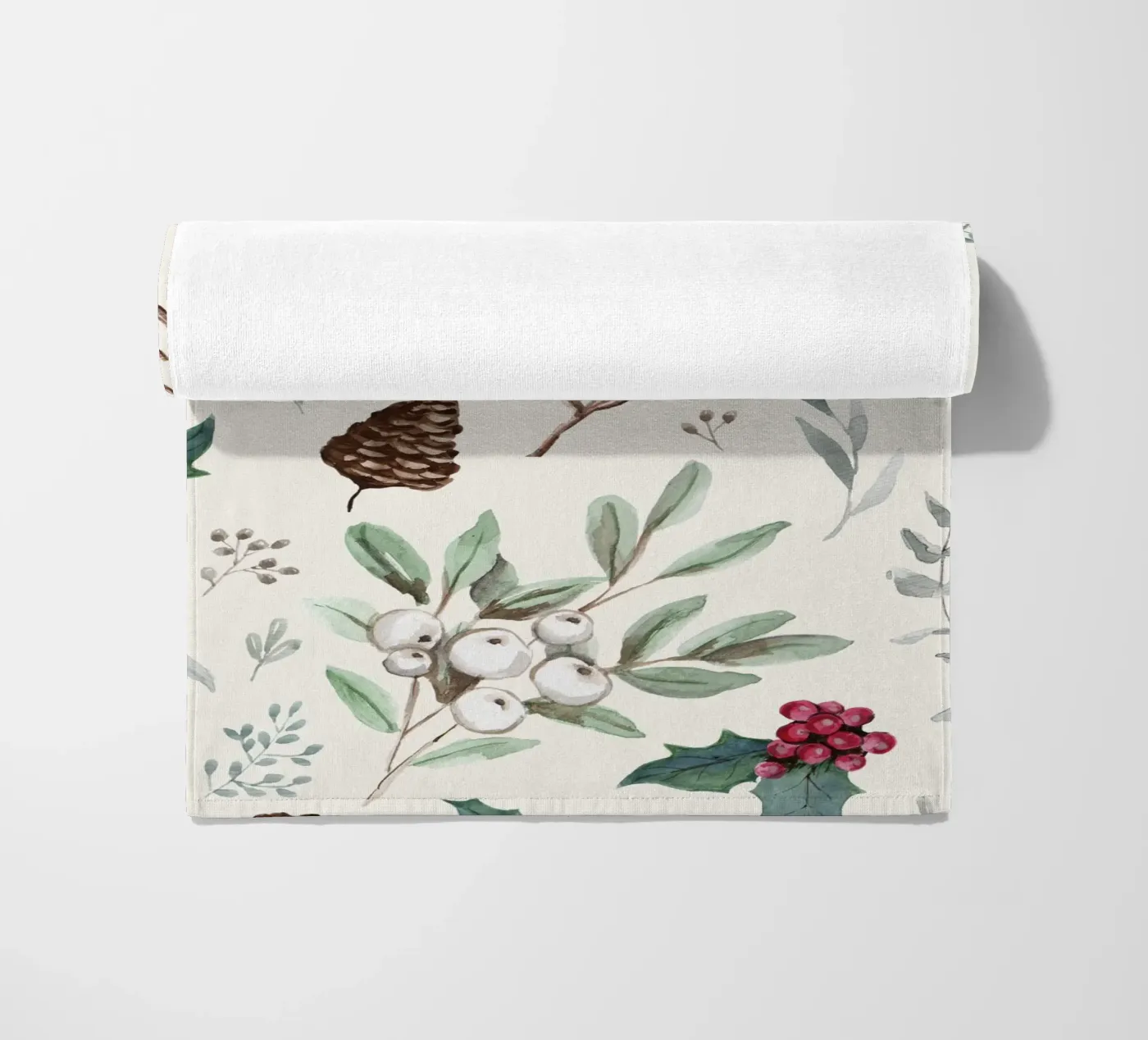 Holidays Botanical Pattern telo mare da anisillustration