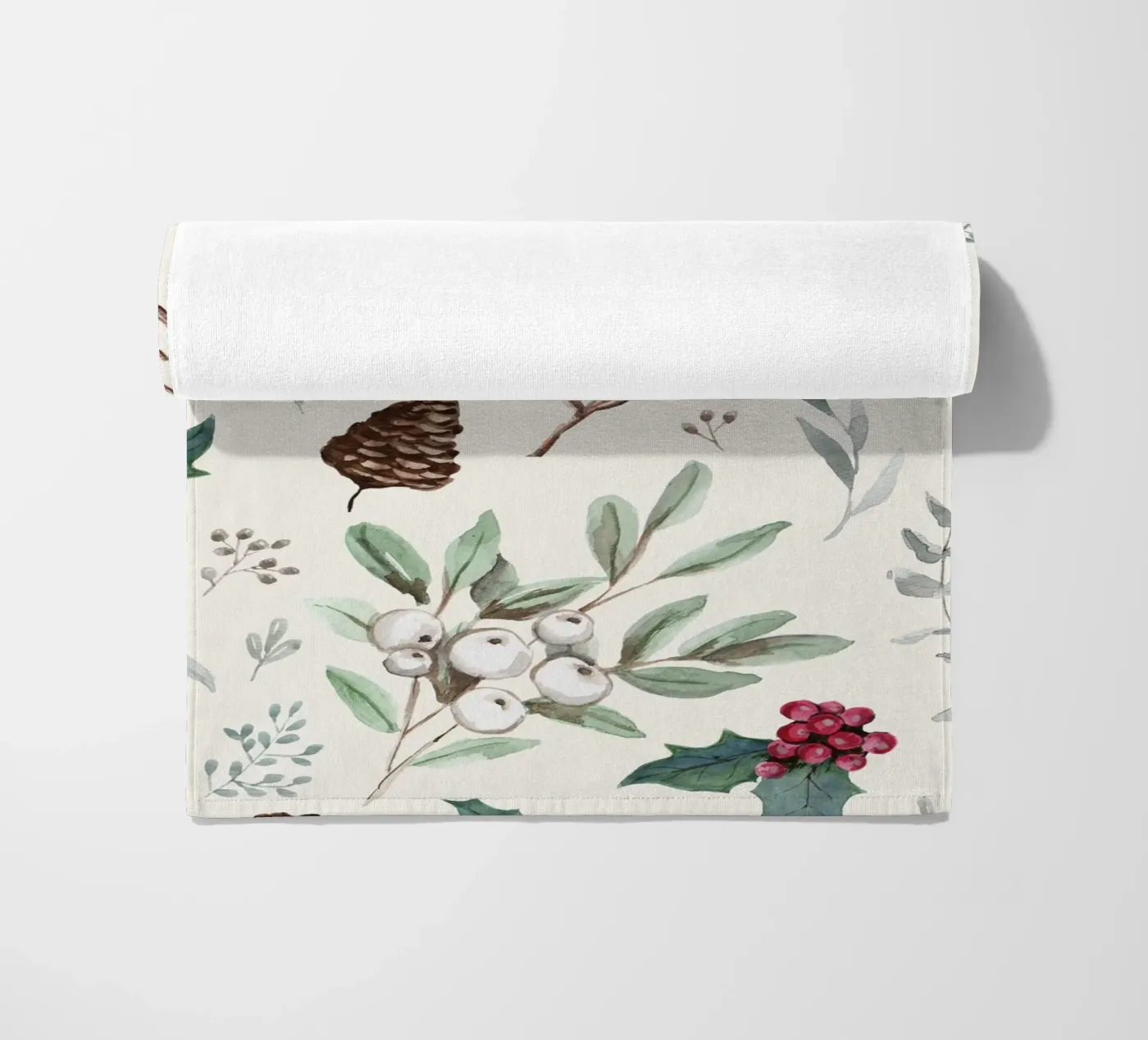 Holidays Botanical Pattern telo mare da anisillustration