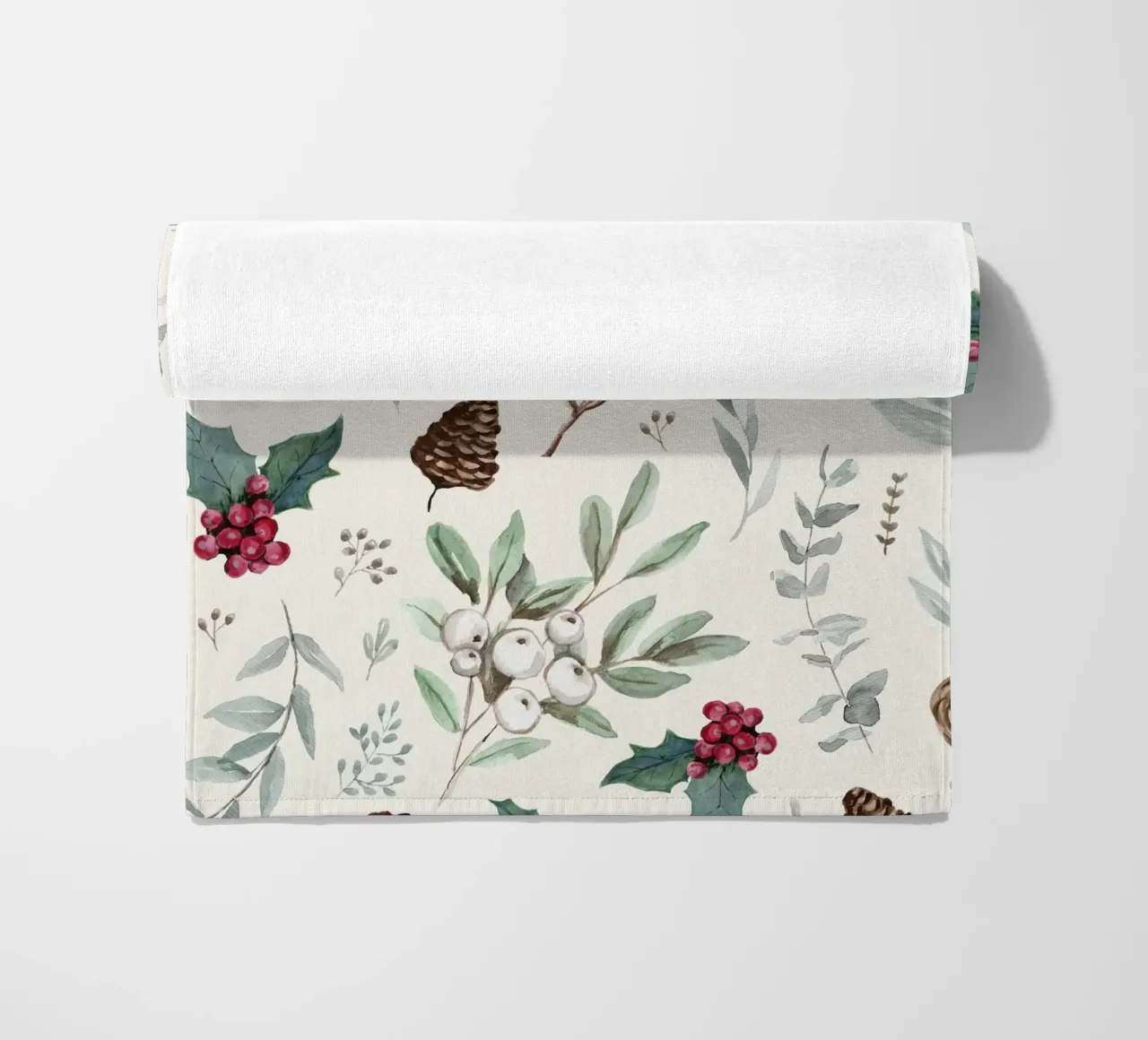 Holidays Botanical Pattern telo mare da anisillustration